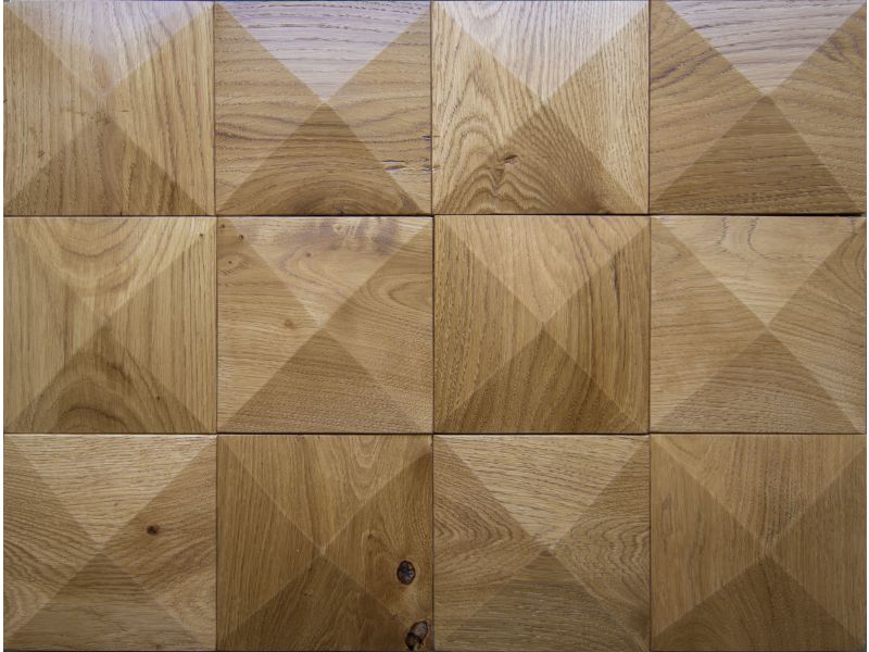 Wood wall covering - PYRAMIDS